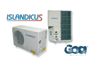 Vente et installation. Chauffage piscine. Pompes � chaleur r�versibles. AIR-ENERGY / ISLANDICUS. Nous contacter.